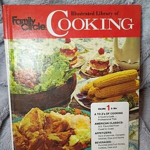 Vintage 1972 Family Circle Illustrated Library of Cooking Volume 1 Cookbook